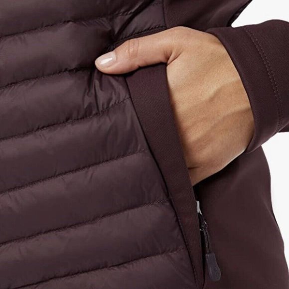 32 Degrees‎ Heat Womens Mixed Media Full Zip Jacket Deep Burgundy - Picture 8 of 8